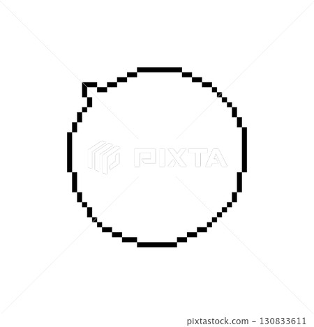 像素藝術風格的對話泡泡 130833611