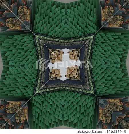 Turkish embroidery and batik art work for screen printing carpet, rug, fabric, tiles and flooring. Pattern design for the home decor, wrapping paper, curtains, wall covering etc 130833948