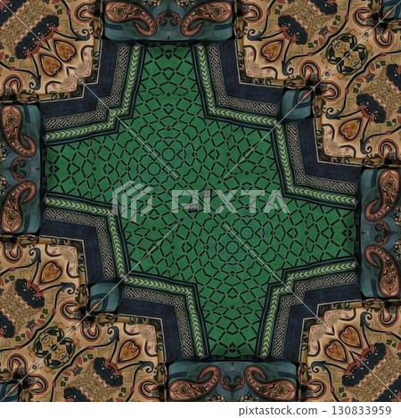 Turkish embroidery and batik art work for screen printing carpet, rug, fabric, tiles and flooring. Pattern design for the home decor, wrapping paper, curtains, wall covering etc Turkish embroidery and batik art work for screen printing carpet, rug, fabric, tiles and flooring. Pattern design for the home decor, wrapping paper, curtains, wall covering etc 130833959