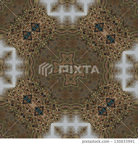 Turkish embroidery and batik art work for screen printing carpet, rug, fabric, tiles and flooring. Pattern design for the home decor, wrapping paper, curtains, wall covering etc 130833991