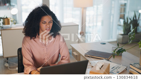 Business, laptop and woman confused by budget, planning or savings feedback and review in office. Stress, mistake and female financial advisor with why, doubt or questions for online proposal plan Business, laptop and woman confused by budget, planning or savings feedback and review in office. Stress, mistake and female financial advisor with why, doubt or questions for online proposal plan 130834618