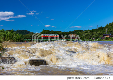Mori, Mori-cho, Shuchi-gun, Shizuoka Prefecture Tenryu Hamanako Railway and scenery along the line 130834673