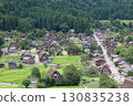 從城山城天守閣眺望的夏季白川鄉 130835238