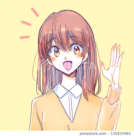 學習手的女孩 學習手的女孩 130835965