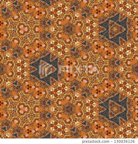 Artistic print design with candle lights sparkling shadow effects for celebrating Jews Hanukkah festival. Decorating art for table cloth, banner, poster, invitation card, flyer background printing 130836126