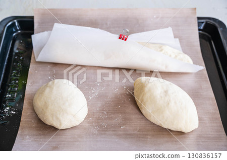 Shaped dough - Bread making 130836157