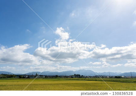 夏末鄉村與藍天複製空間 130836528
