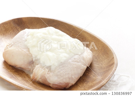 Chicken breast marinated in sake lees 130836997