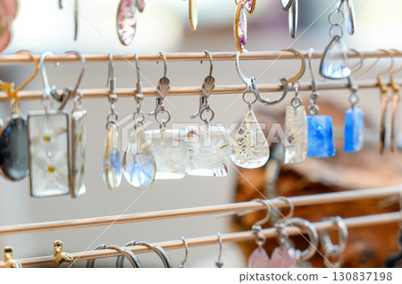 A variety of custom handmade jewelry 130837198