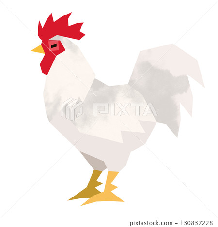 剪紙風格的公雞 剪紙風格的公雞 130837228