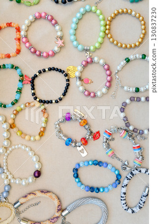 A variety of custom handmade jewelry 130837230