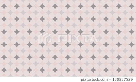 Pink and gray geometric seamless background illustration 130837529