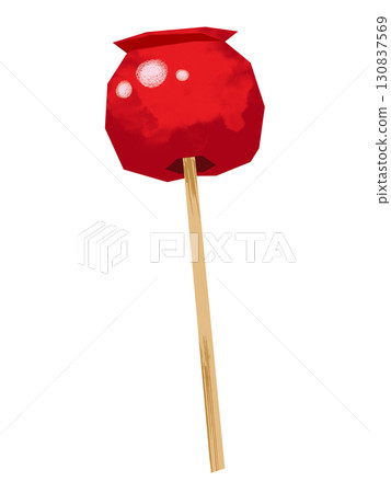 Paper-cut style candy apples Paper-cut style candy apples 130837569