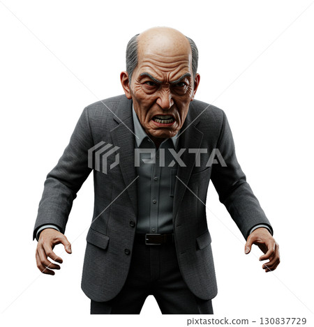 Angry old man 130837729