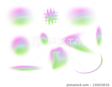 Abstract colorful texture with smooth pastel shapes. Bright fluid elements in lavender, purple and 130838010