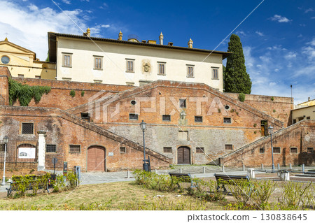 Medici Villa in Cerreto Guidi dominating the Tuscan countryside of Florence, Italy Medici Villa in Cerreto Guidi dominating the Tuscan countryside of Florence, Italy 130838645