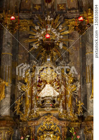 Infant Jesus of Prague statue in Our Lady Victorious Church, Prague, Czechia 130838694