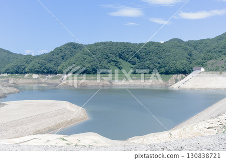 Drought-stricken Futatsuishi Dam 130838721