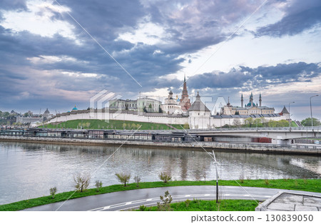 Cityscape of the embankment of the city of Kazan and the Kazan Kremlin. Russia Cityscape of the embankment of the city of Kazan and the Kazan Kremlin. Russia 130839050
