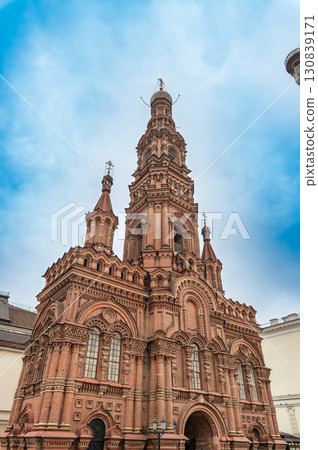 Bell tower of the Epiphany Cathedral in Kazan, Russia Bell tower of the Epiphany Cathedral in Kazan, Russia 130839171