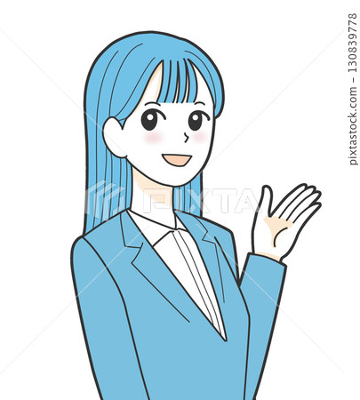 Women in guiding suit Women in guiding suit 130839778