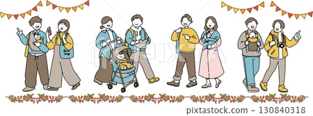 Parents and baby going out set Parents and baby going out set 130840318