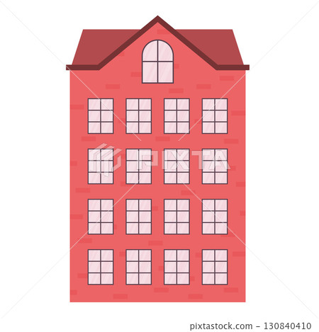 pink modern house pink modern house 130840410