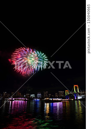 Fireworks and Rainbow Rainbow Bridge 130840665