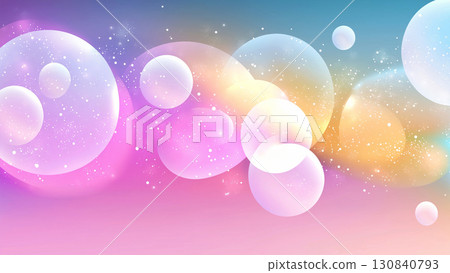 A sparkling design that gives a sense of hope and change with a glittering, rough, gradient blurred background and bokeh balls. 130840793