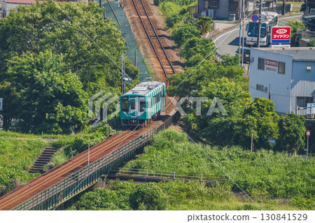 View of the Tenryu Hamanako Railway in Hamamatsu City (Shizuoka Prefecture) 130841529