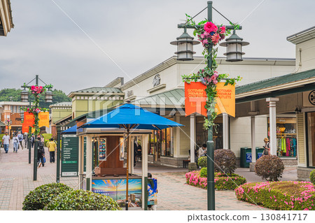 A view of Gotemba Premium Outlets in Gotemba City (Shizuoka Prefecture) 130841717