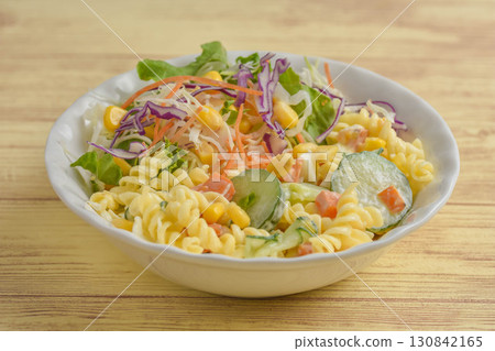 Vegetable salad and pasta salad Vegetable salad and pasta salad 130842165