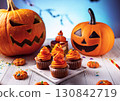 萬聖節南瓜和糖果 130842719