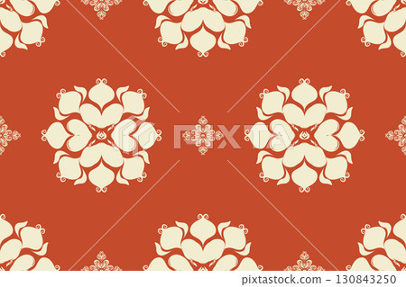Motifs African boho paisley Floral Ikat pattern embroidery damask. Ethnic ikat floral Ethnic Indian Pattern Ikat pattern Ethnic Pattern.Damask indian floral Aztec embroidery border seamless patterns. 130843250