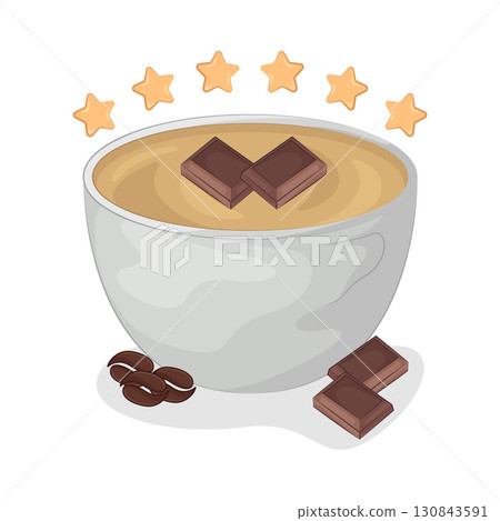 Illustration of coffee cup 130843591