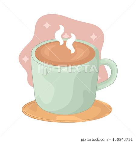 Illustration of coffee cup 130843731