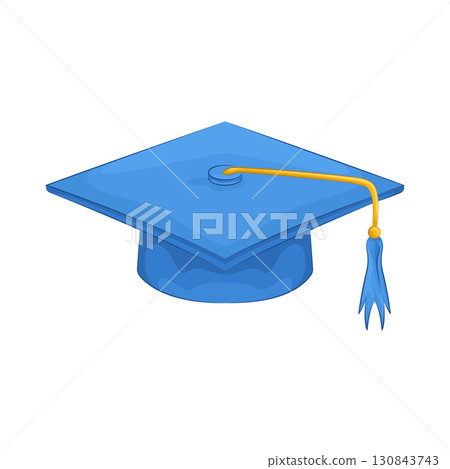 Illustration of graduation hat Illustration of graduation hat 130843743
