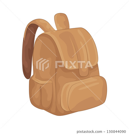 Illustration of backpack  130844090