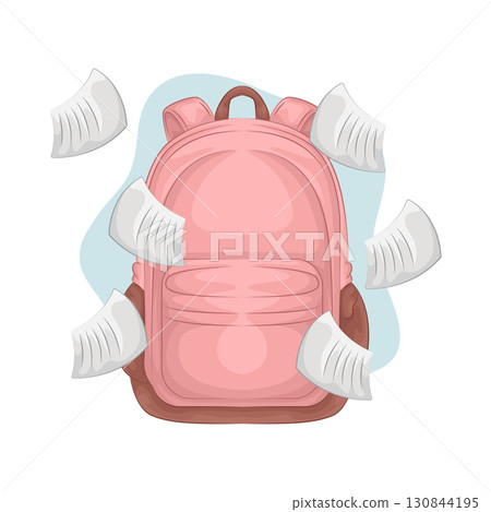 Illustration of backpack  130844195