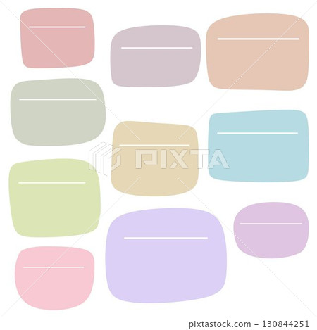 Text Box & Text Area icon element - UI, Web, Chat Bubble flat color vector illustration for Mockups 130844251