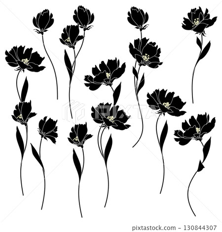 Easy to use and cute flower material collection, 130844307