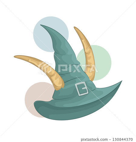 Illustration of witch hat 130844370