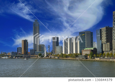 Rotterdam, Netherlands. 06/09/2025, Modern cityscape with space for text 130844379