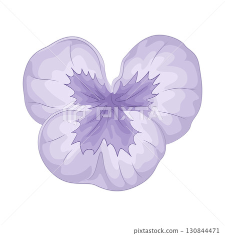Illustration of purple flower  130844471