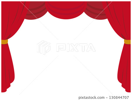 Red Curtain transparent illustration 130844707