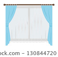 Curtain illustration 130844720