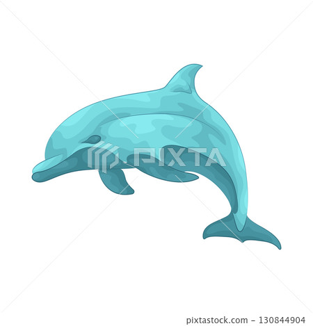 Illustration of dolphin  130844904