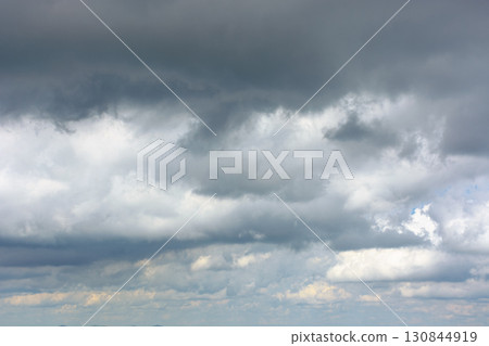 overcast sky nature background. cloudy weather forecast. gloomy environment. dramatic atmosphere before the rain 130844919