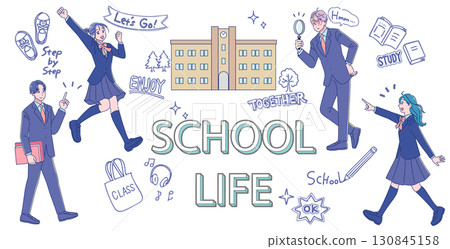 一組充實的高中生活 一組充實的高中生活 130845158