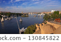 felucca boats on Nile river in Aswan Egypt 130845822